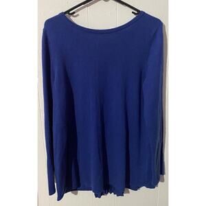 Soft Surroundings Petite Medium Reserva Sweater NWT Lagoon Blue